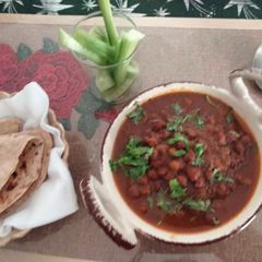 Punjabi style tari wale kale chane A picture of Punjabi style tari wale kale chane.