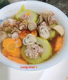 canh bí đao thịt băm