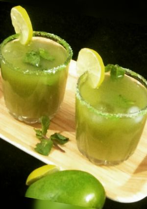 A picture of Aam Panna(Traditional summer drink).