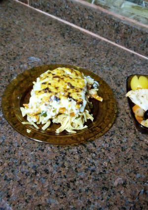 صورة لوصفة معكرونه فيتوتشيني بالخضار 🏓 🥗
