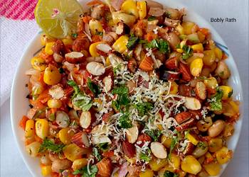 Without Fail Prepare Recipe Roasted almonds corn salad Home Style