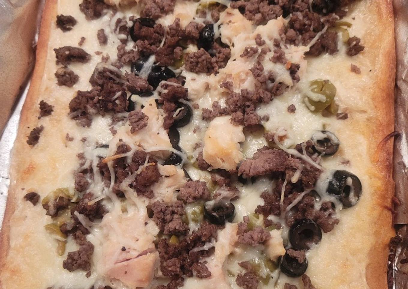 Cresent roll pizza
