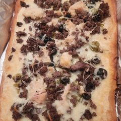 A picture of Cresent roll pizza.