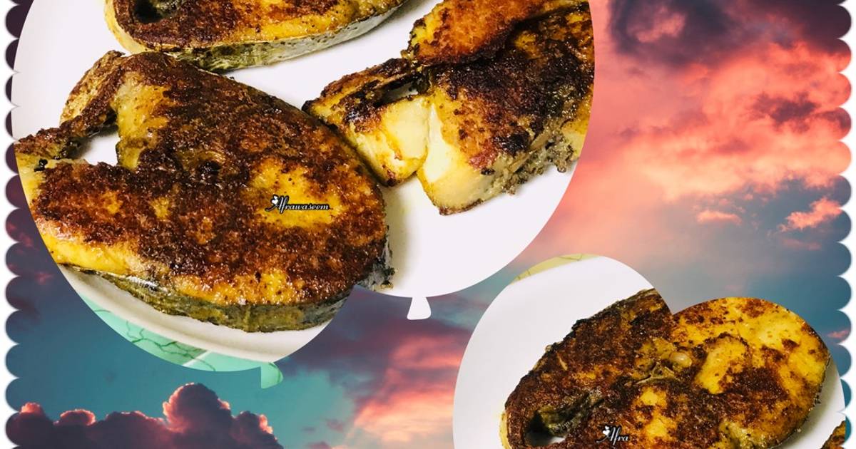 Fried king fish Recipe by DROOLSOME MORSEL BY AFREEN WASEEM - Cookpad