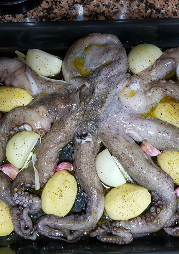 Una foto de Pulpo al horno