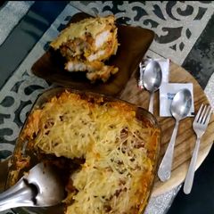 A picture of Baked cheese pav.