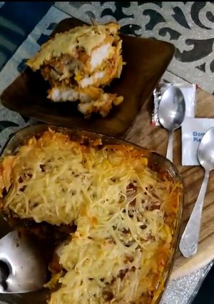 A picture of Baked cheese pav.