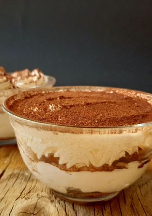 A picture of Eggless Tiramisu.