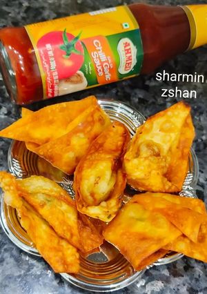 A picture of Chicken wontons.