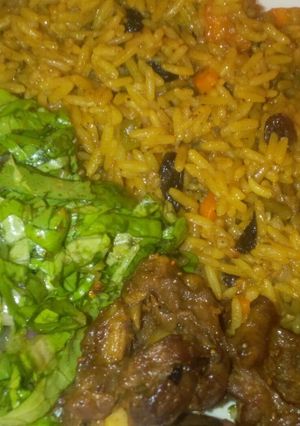 A picture of Mutton Mandi rice.