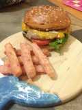 Hamburguesa gourmet y papas