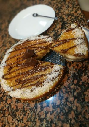 صورة لوصفة بسبوسة بالشوكولاته