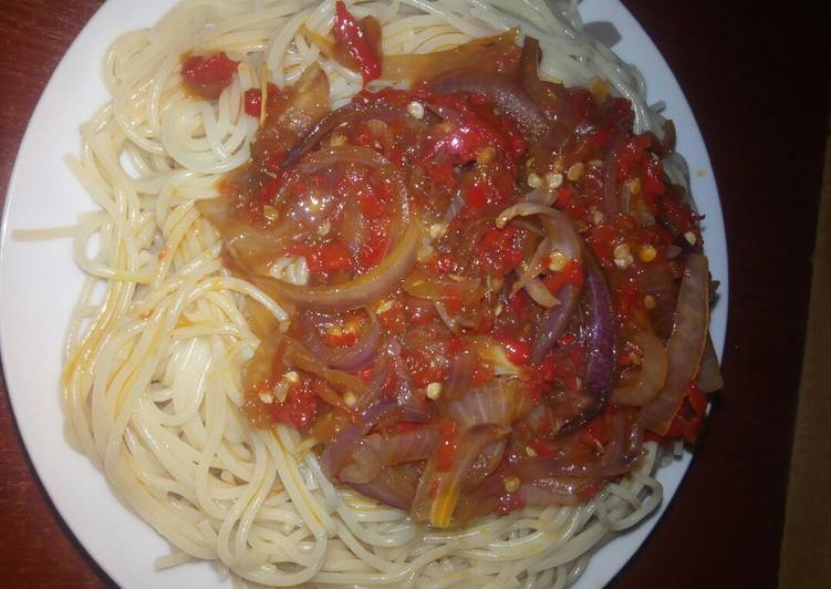 Step-by-Step Guide to Prepare Super Quick Homemade Spaghetti with sauce