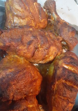 A picture of Steamed roast Chicken.