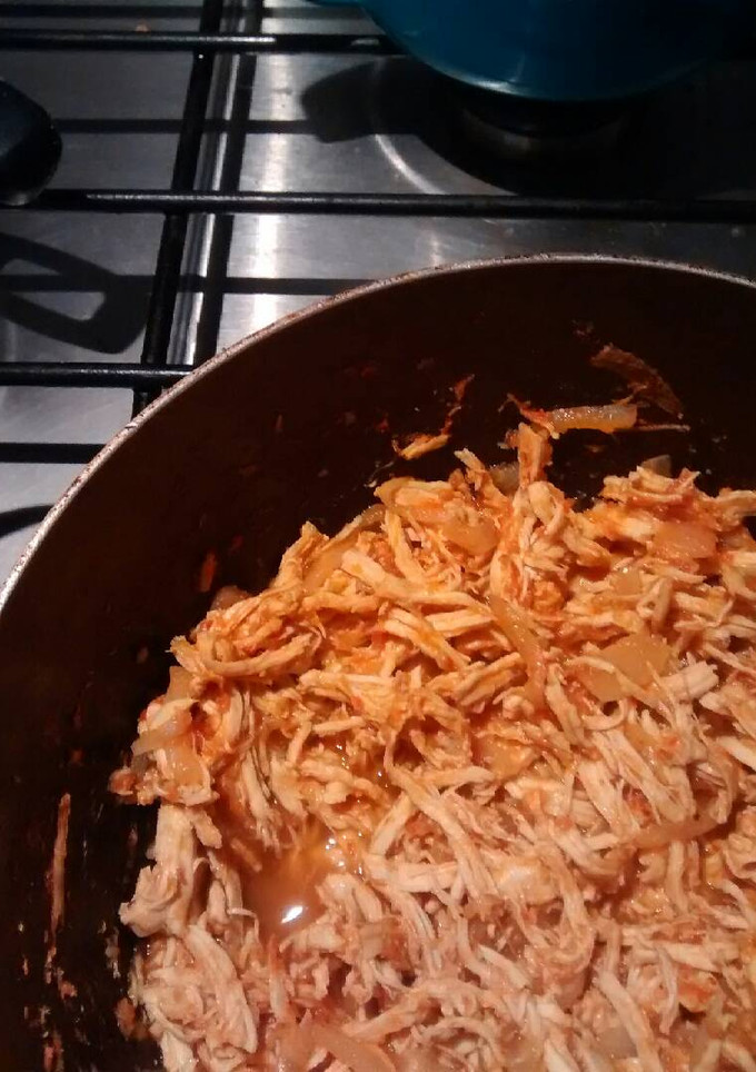 Una foto de Tinga de pollo