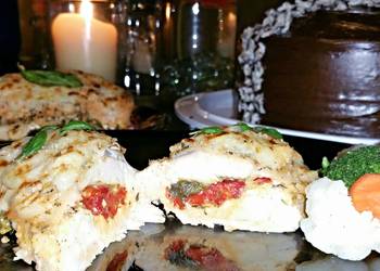 How to Make Perfect Roasted Red Pepper Mozzarella and Basil Stuffed Chicken