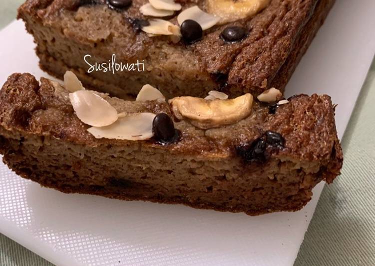 Resep Mudah Banana Oat Cake Enak Sempurna