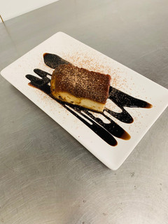 Una foto de Pudín de chocolate blanco