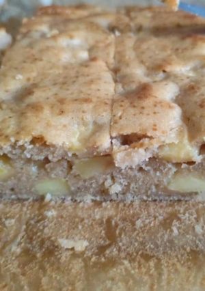 Gyors kevert almás-fahéjas süti recept fotója