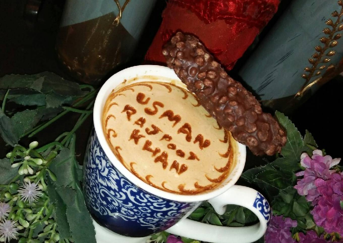 Delicious creamy coffee