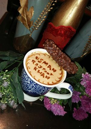 A picture of Delicious creamy coffee.