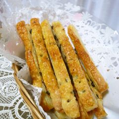 A picture of With Frozen Puff Pastry! Chocolate Chip Sticks.