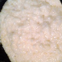 A picture of grits Southern style.
