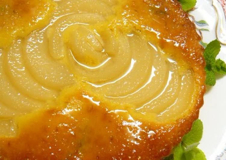 Peach Almond Tart-Style Cake