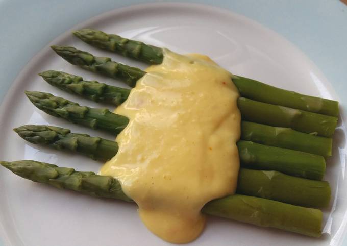 Step-by-Step Guide to Prepare Perfect Vickys Asparagus with Vegan Hollandaise Sauce, GF DF EF SF NF