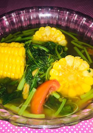 Foto resep Sayur Bening Bayam dan Jagung Sederhana