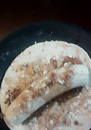 A picture of Easy breakfast banana wrap.