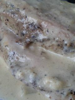 Una foto de Solomillo con salsa a la pimienta