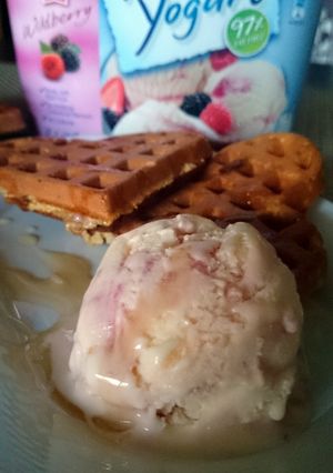 A picture of High fiber wheat muesli waffle.