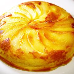 Apple Cheesecake in a Frying Pan A picture of Apple Cheesecake in a Frying Pan.