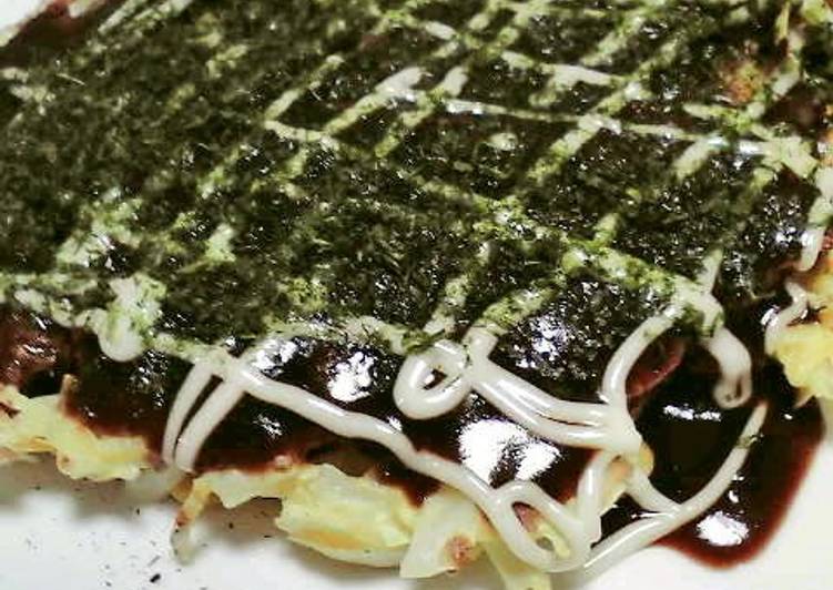 Recipe of Quick Really Simple! Quick and Easy Natto Okonomiyaki