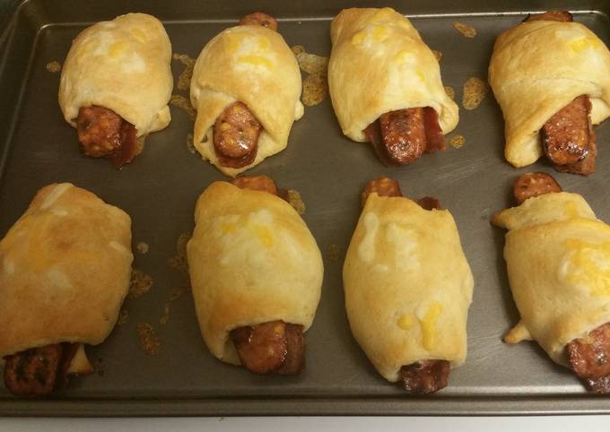 Cheddar Jalapeno Sausage Bacon Kolaches