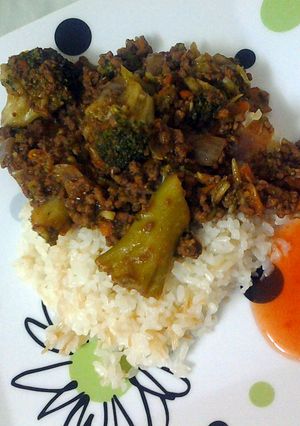 A picture of Ground Beef and Broccoli.
