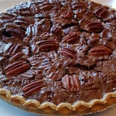 A picture of Deep Dish Chocolate Pecan Pie.