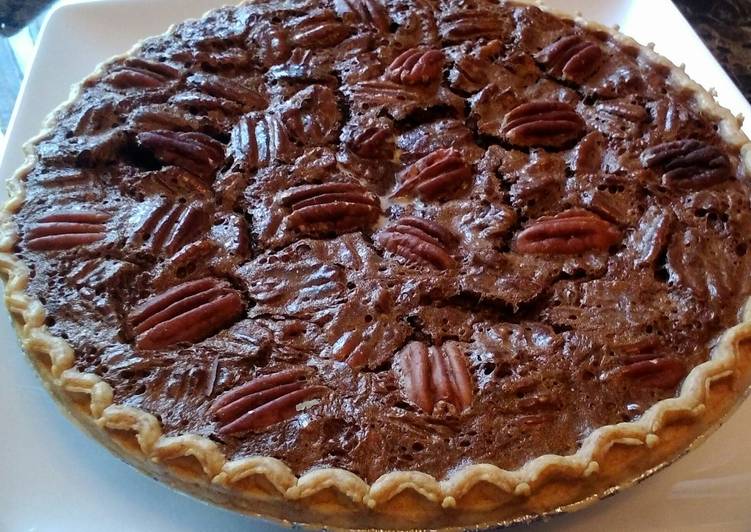 Recipe of Quick Deep Dish Chocolate Pecan Pie