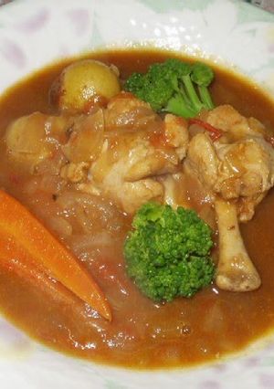A picture of Our Family's Soup Curry.