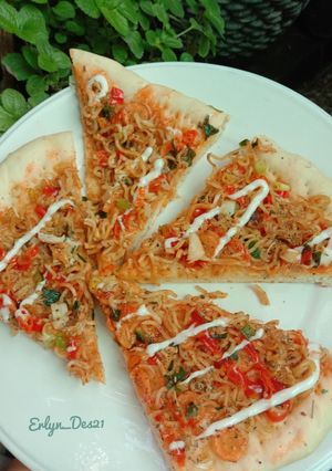 Foto resep 211. Pizza Mie Pedas
