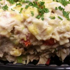 A picture of Mom's Tuna Noodle Casserole.