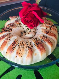 صورة لوصفة فطيرة بحشوة الدجاج والخضار