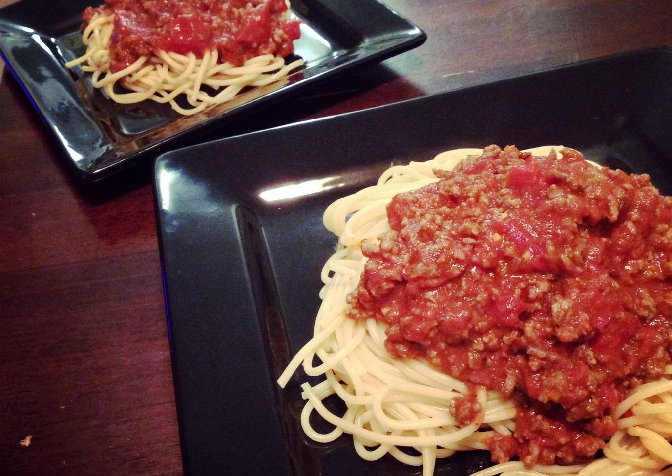 Spaghetti and meat sauce
