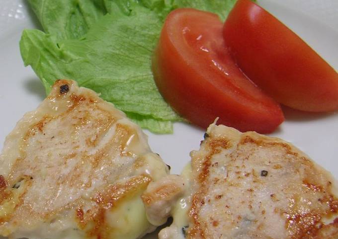 Recipe of Quick Shiso Leaf & Cheese Sandwiched in Chicken Tenderloin