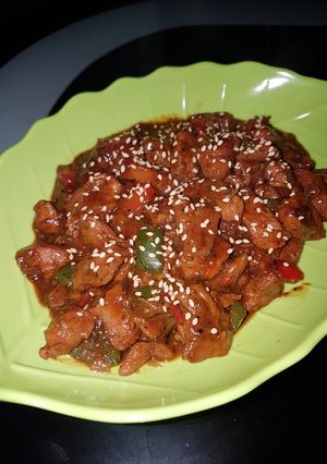 Foto resep Daging paprika lada hitam