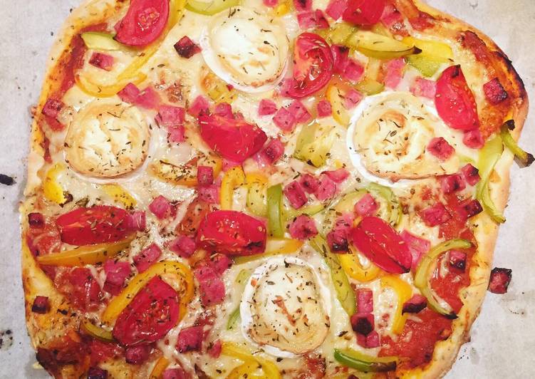 Le moyen le plus simple a Preparer Ultime Pizza poivrons chèvre