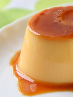 A picture of Smooth, Creamy, Baked Pudding.