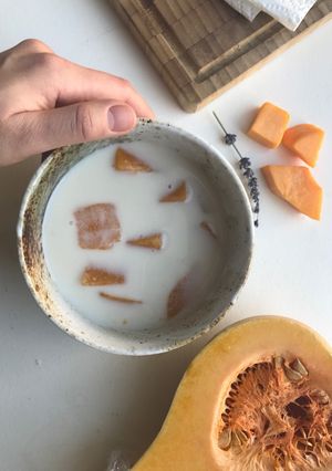 A picture of Butternut Squash in Coconut Milk.