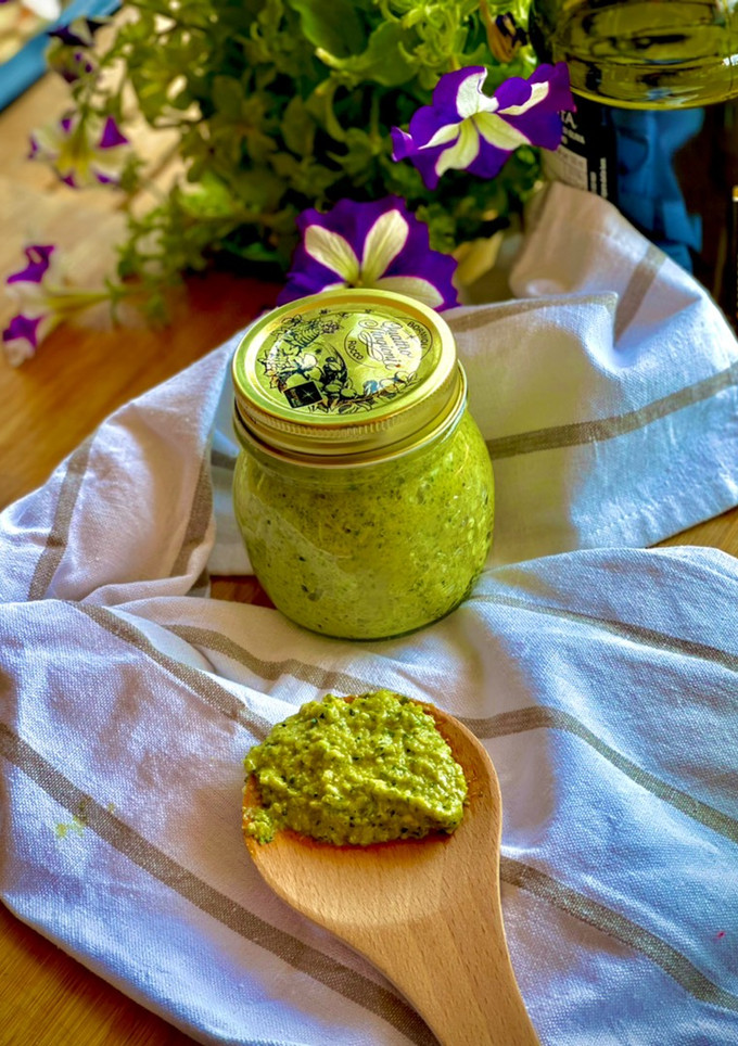 Una foto de Salsa al pesto de calabacín 💚